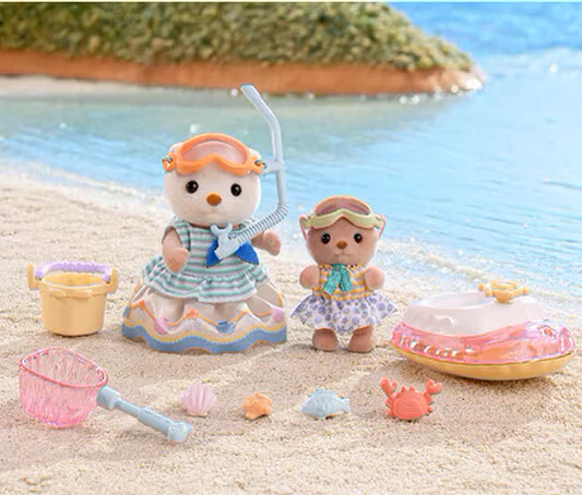 SYLVANIAN FAMILIES - SEA OTTER SISTERS - SPLASHY SNORKEL SET - Image 5