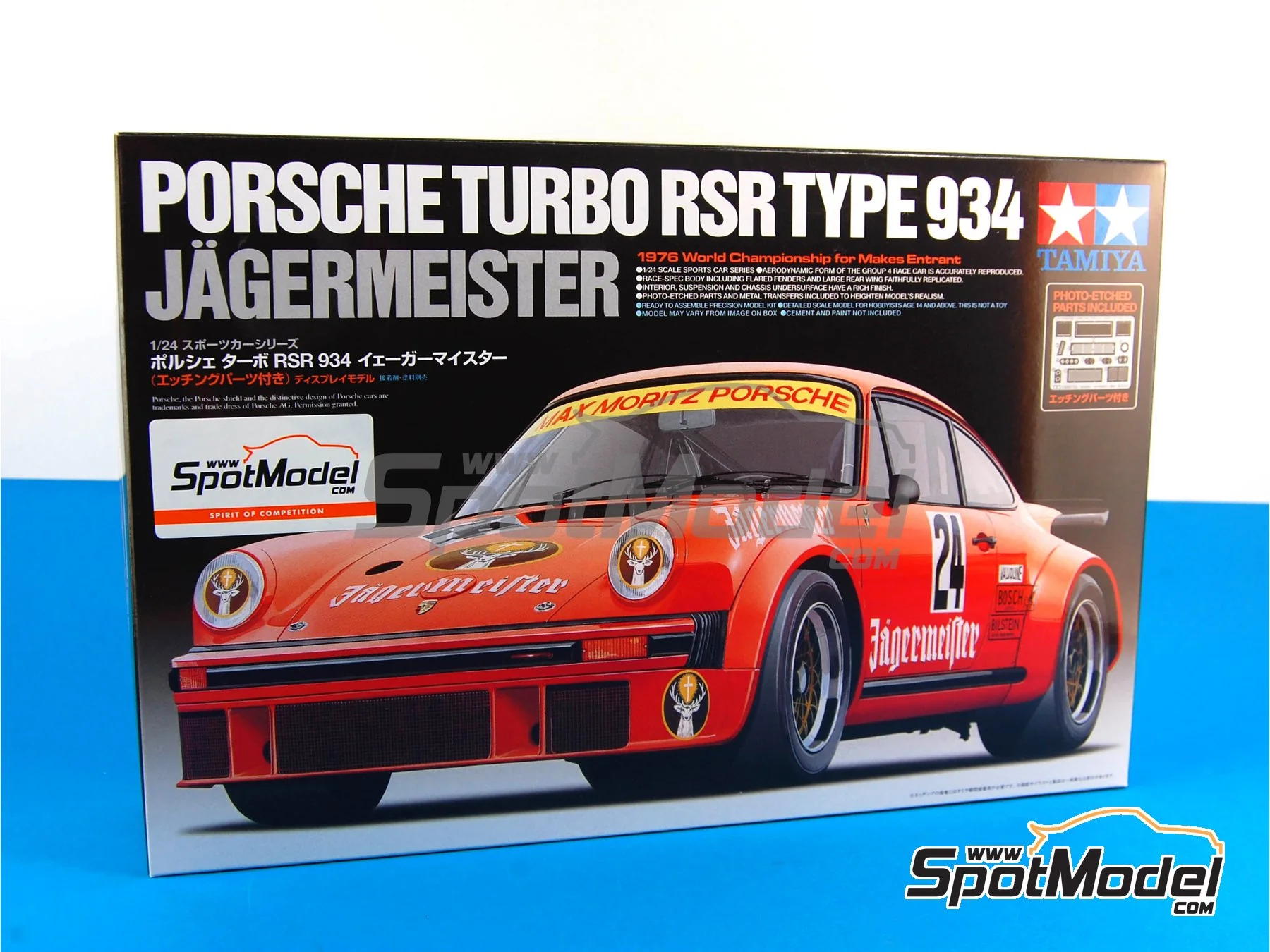 TAMIYA 1/24 PORSCHE 934 JAEGERMEISTER MODEL KIT