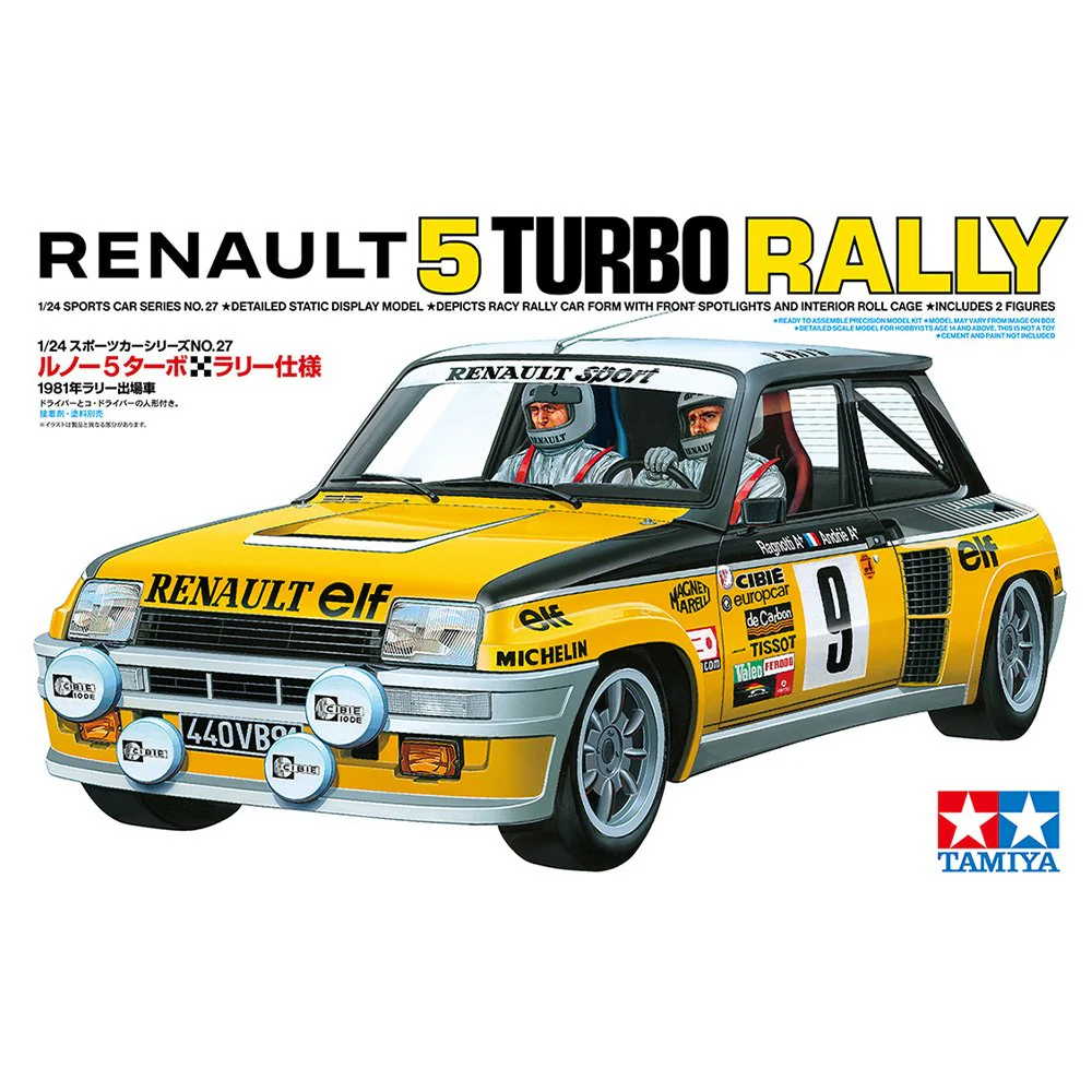 TAMIYA 1/24 RENAULT 5 TURBO RALLY MODEL KIT
