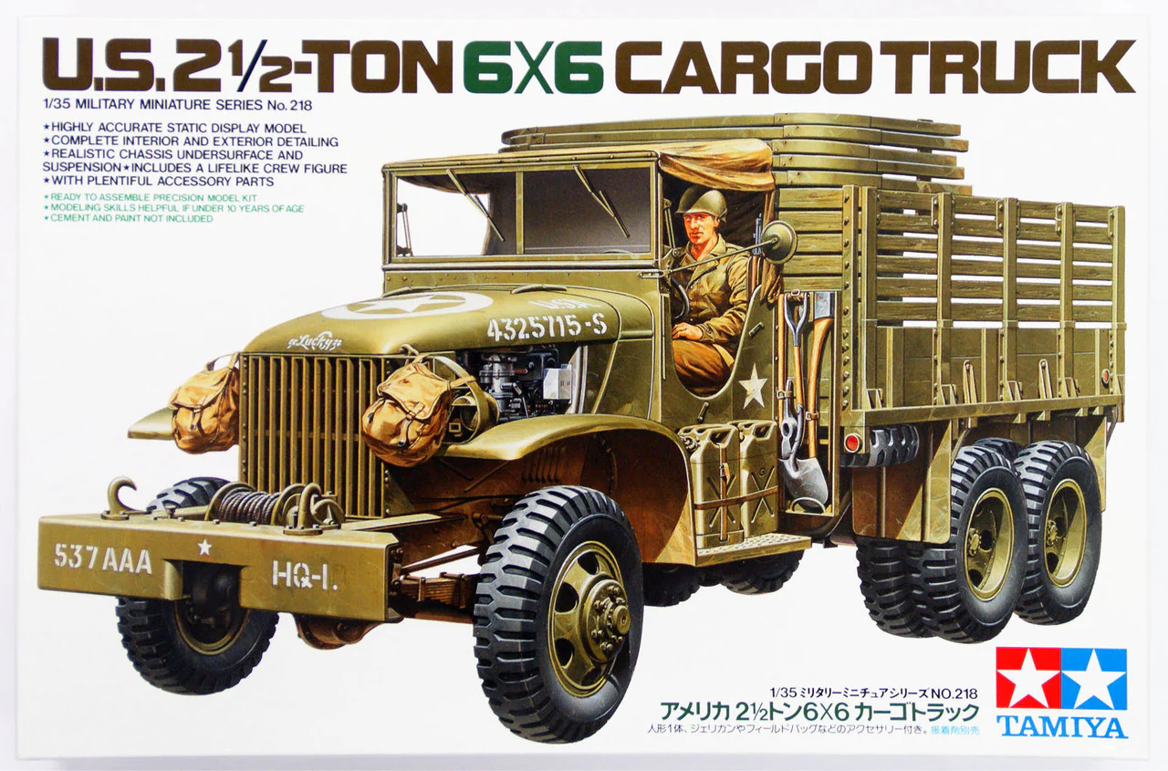 TAMIYA 1/35 U.S. 2.5-TON 6X6 CARGO TRUCK