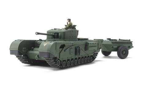 TAMIYA 1/48 BRITISH TANK CHURCHILL MK.VI CROCODILE - Image 2