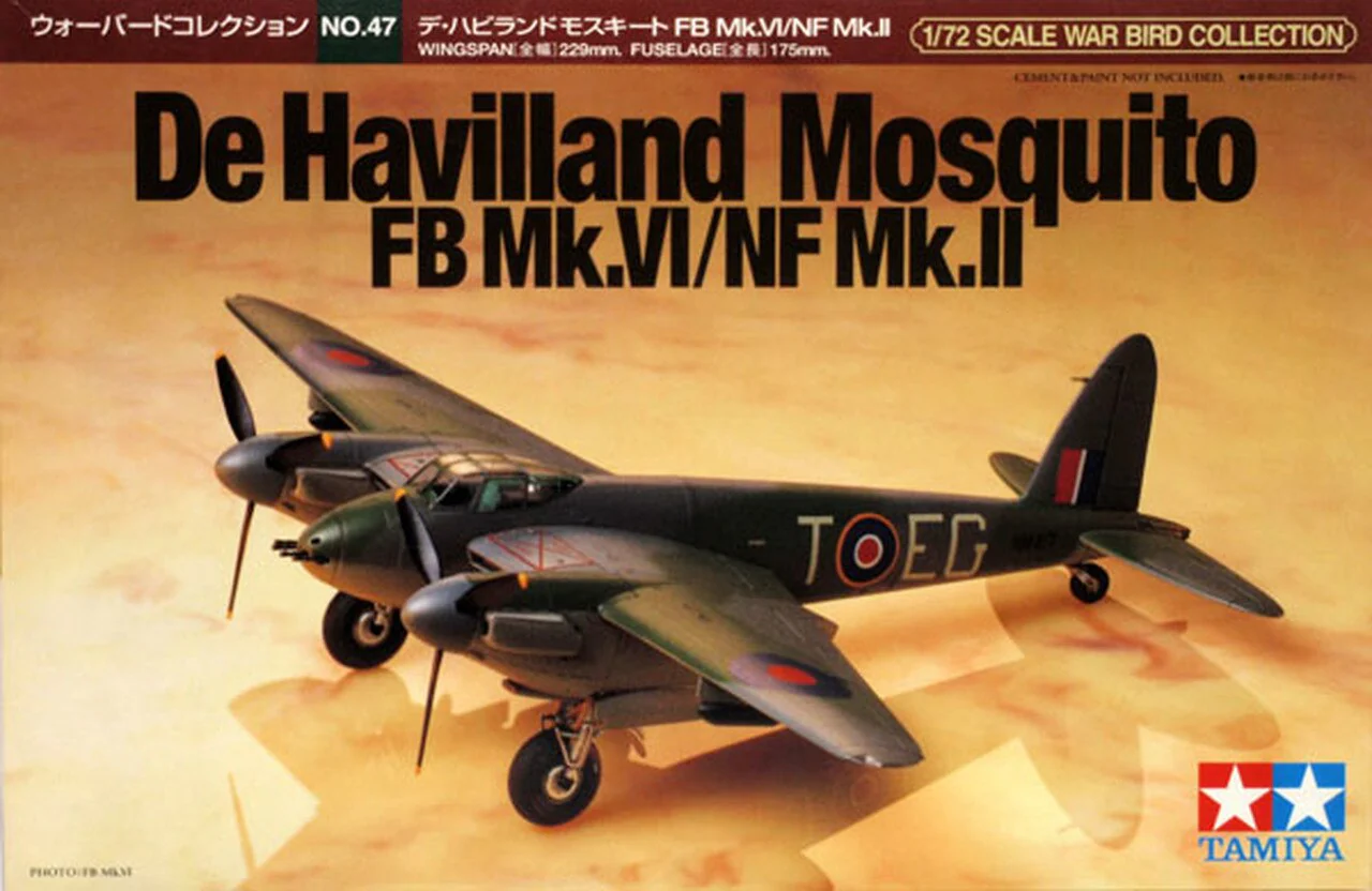 TAMIYA 1:72 DE HAVILLAND MOSQUITO FB MK.VI/NF MK.II