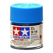 TAMIYA ACRYLIC PAINT MINI X-14 SKY BLUE - Image 2