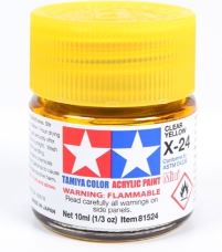 TAMIYA ACRYLIC PAINT MINI X-24 CLEAR YELLOW - Image 2