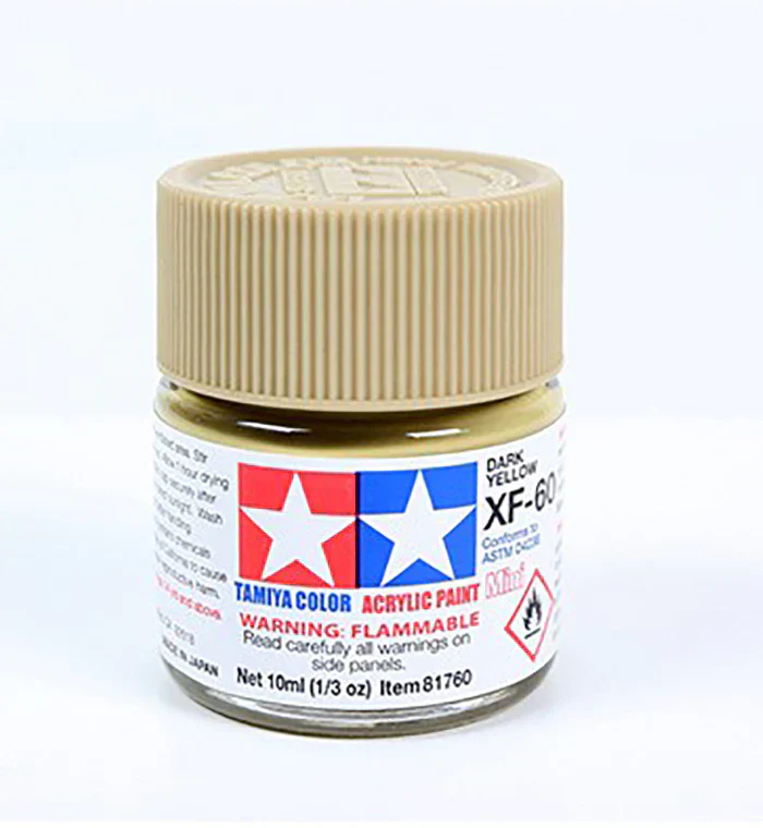 TAMIYA ACRYLIC PAINT MINI XF-60 DARK YELLOW - Image 2