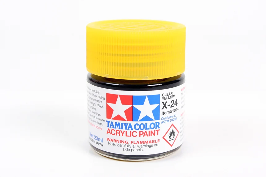 TAMIYA ACRYLIC X-24 CLEAR YELLOW