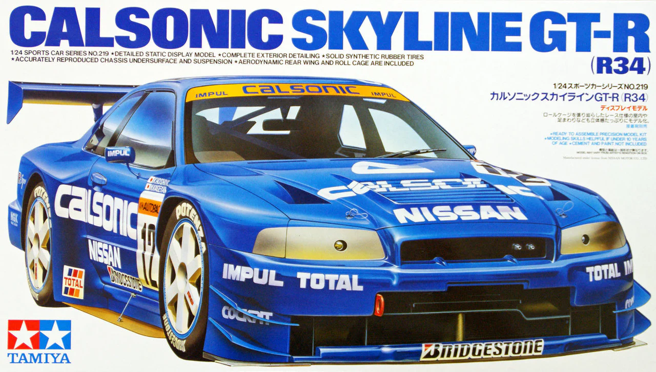 TAMIYA CALSONIC NISSAN SKYLINE GT-R R34