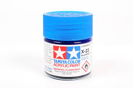 TAMIYA ACRYLIC PAINT MINI X-23 CLEAR BLUE - Image 2