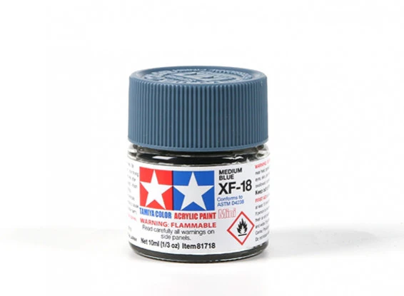 TAMIYA T81718 ACRYLIC XF-18 MED BLUE