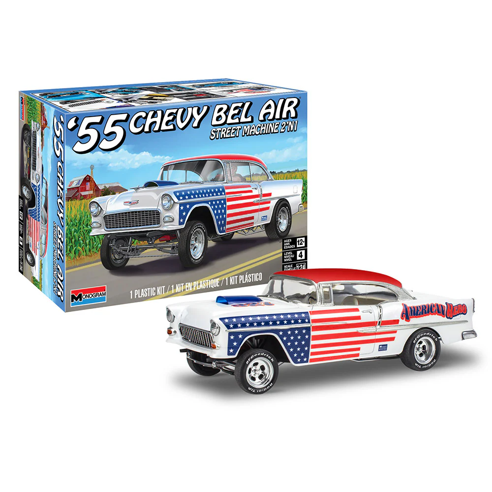 REVELL 1:24 SCALE "55 CHEVY BELAIR STREET MACHINE