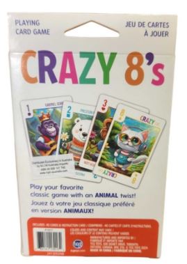 PLAYING CARD GAME - CRAZY 8'S - Image 2