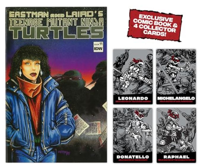 TEENAGE MUTANT NINJA TURTLES - 40TH ANNIVERSARY BLACK AND WHITE COMIC BOOK TURTLES 4 PACK - Image 3