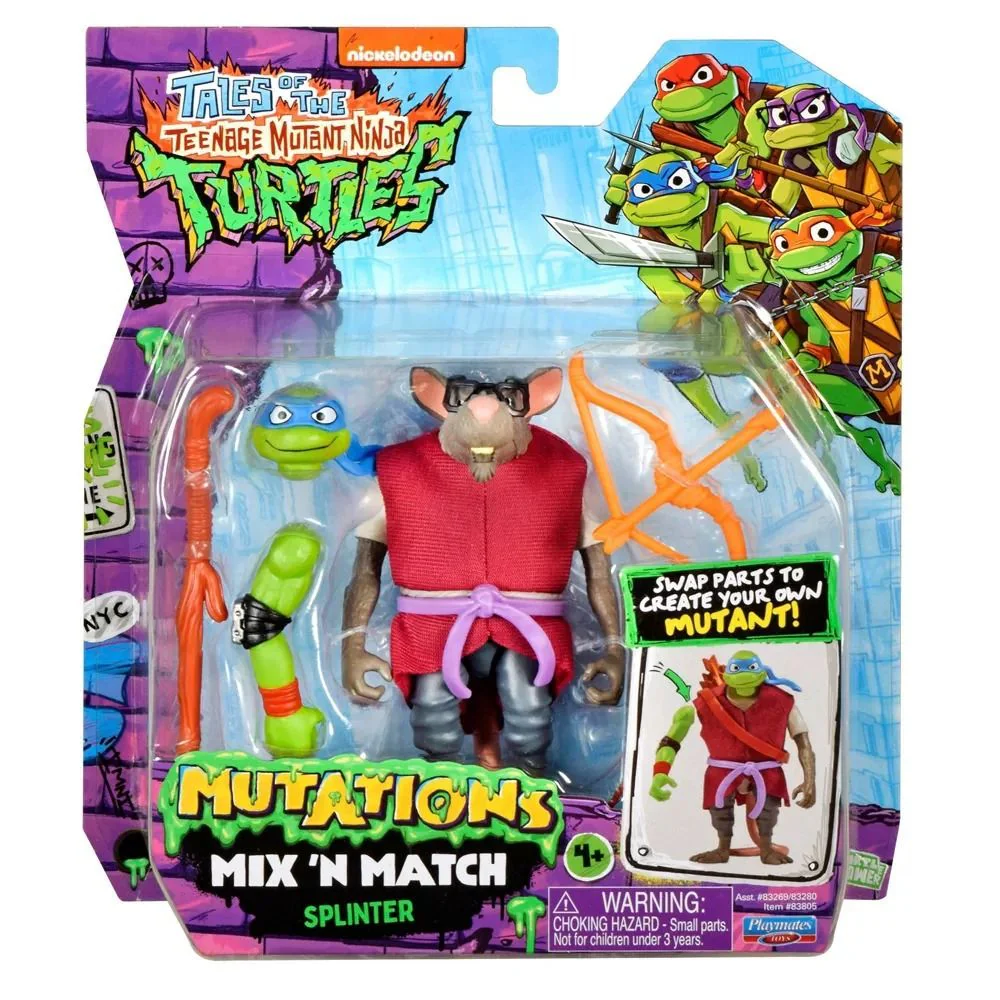 TEENAGE MUTANT NINJA TURTLES MIX N MATCH MUTATIONS - SPLINTER
