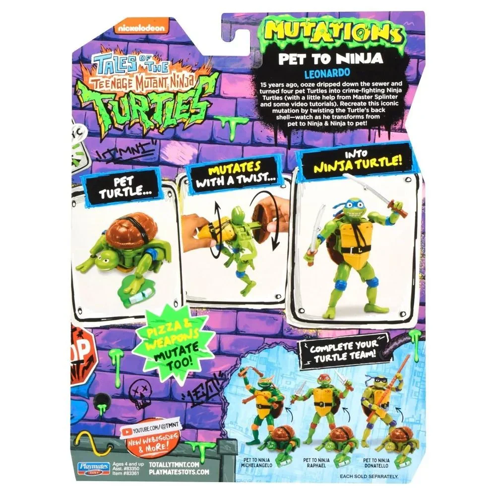 TEENAGE MUTANT NINJA TURTLES MUTATIONS PET TO NINJA - LEONARDO - Image 2