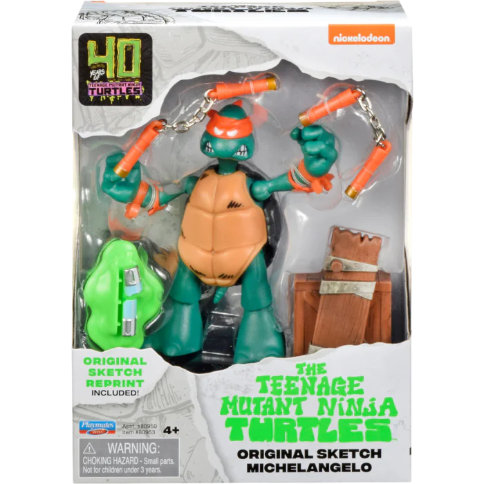 TEENAGE MUTANT NINJA TURTLES ORGINAL SKETCH MICHELANGELO