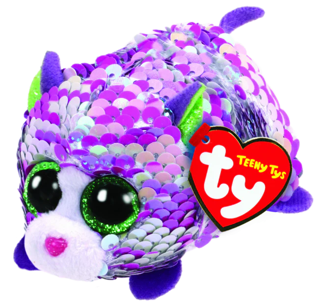 TEENY TYS BEANIE BOO SEQUIN - LILAC CAT