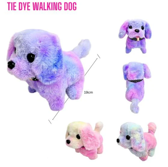 TIE-DYE WALKING DOG WITH SOUND