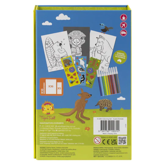 TIGER TRIBE COLOURING SET - AUSSIE ANIMALS - Image 5
