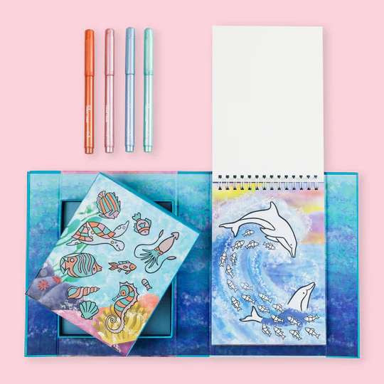 TIGER TRIBE SHIMMER COLOURING SET - SEALIFE - Image 2