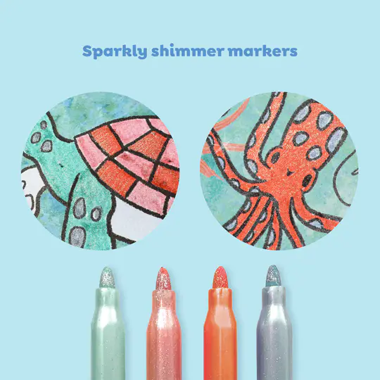 TIGER TRIBE SHIMMER COLOURING SET - SEALIFE - Image 4