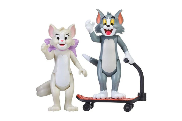 Tom & Jerry Skateboarding Tom & Toots 3 Inch Figure 2 Pack