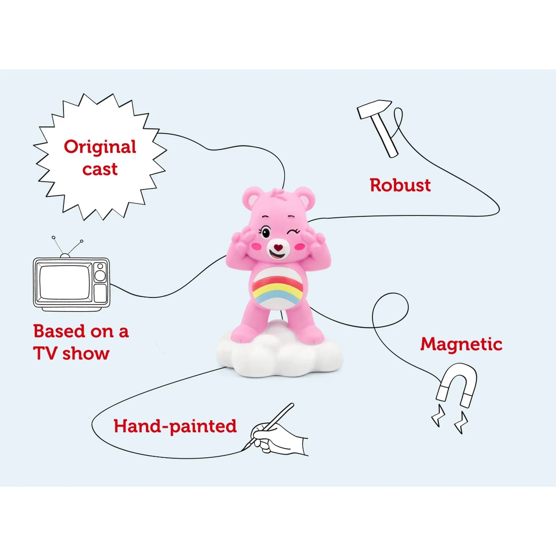 TONIES - AUDIO CHARACTER FOR TONIEBOX - CARE BEARS UNLOCK THE MAGIC CHEER BEAR - Image 3