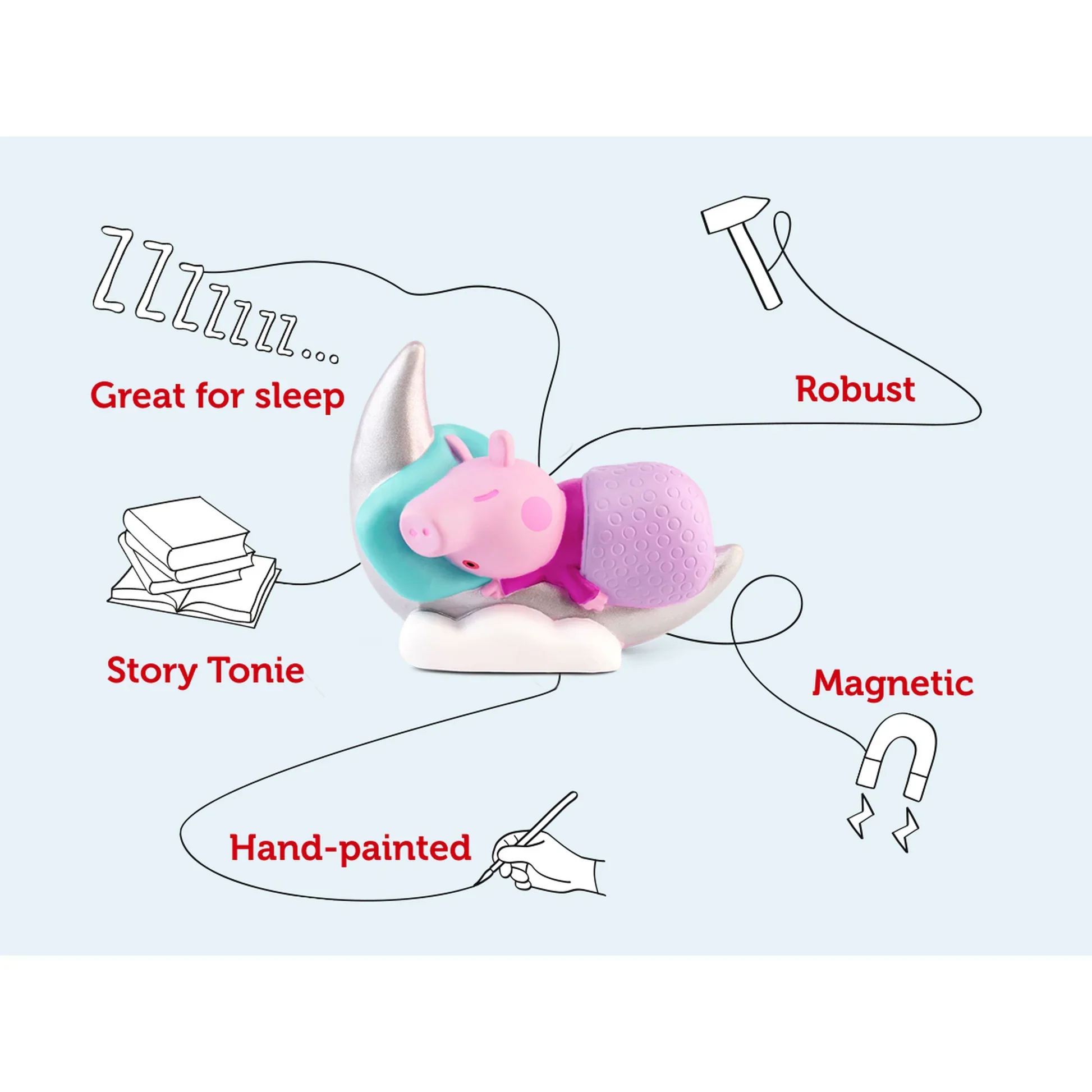 TONIES - AUDIO CHARACTER FOR TONIEBOX -  PEPPA'S BED TIME STORIES PEPPA PIG - Image 3