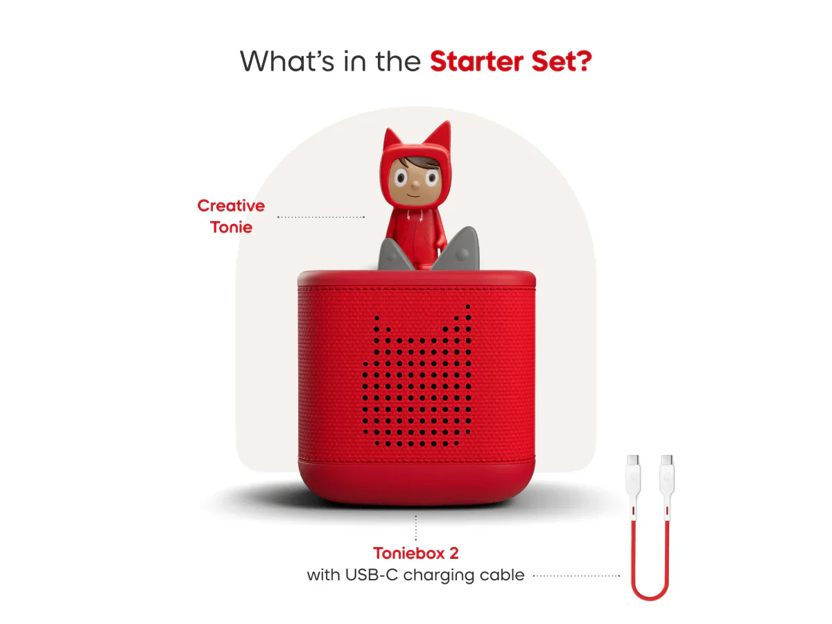 TONIES - TONIEBOX 2 SUNSET RED STARTER SET CREATIVE TONIE RUBIE - Image 3