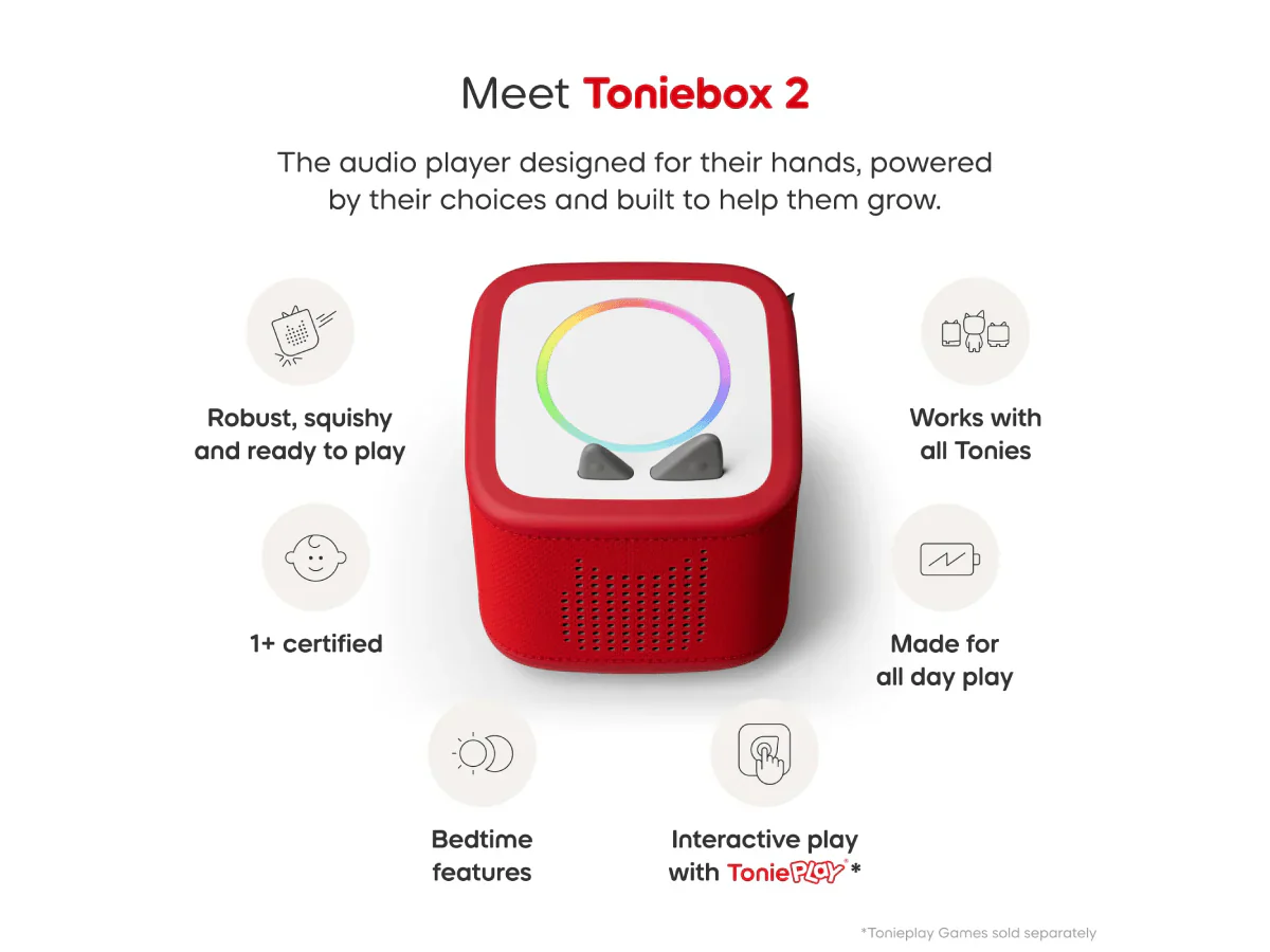 TONIES - TONIEBOX 2 SUNSET RED STARTER SET CREATIVE TONIE RUBIE - Image 5