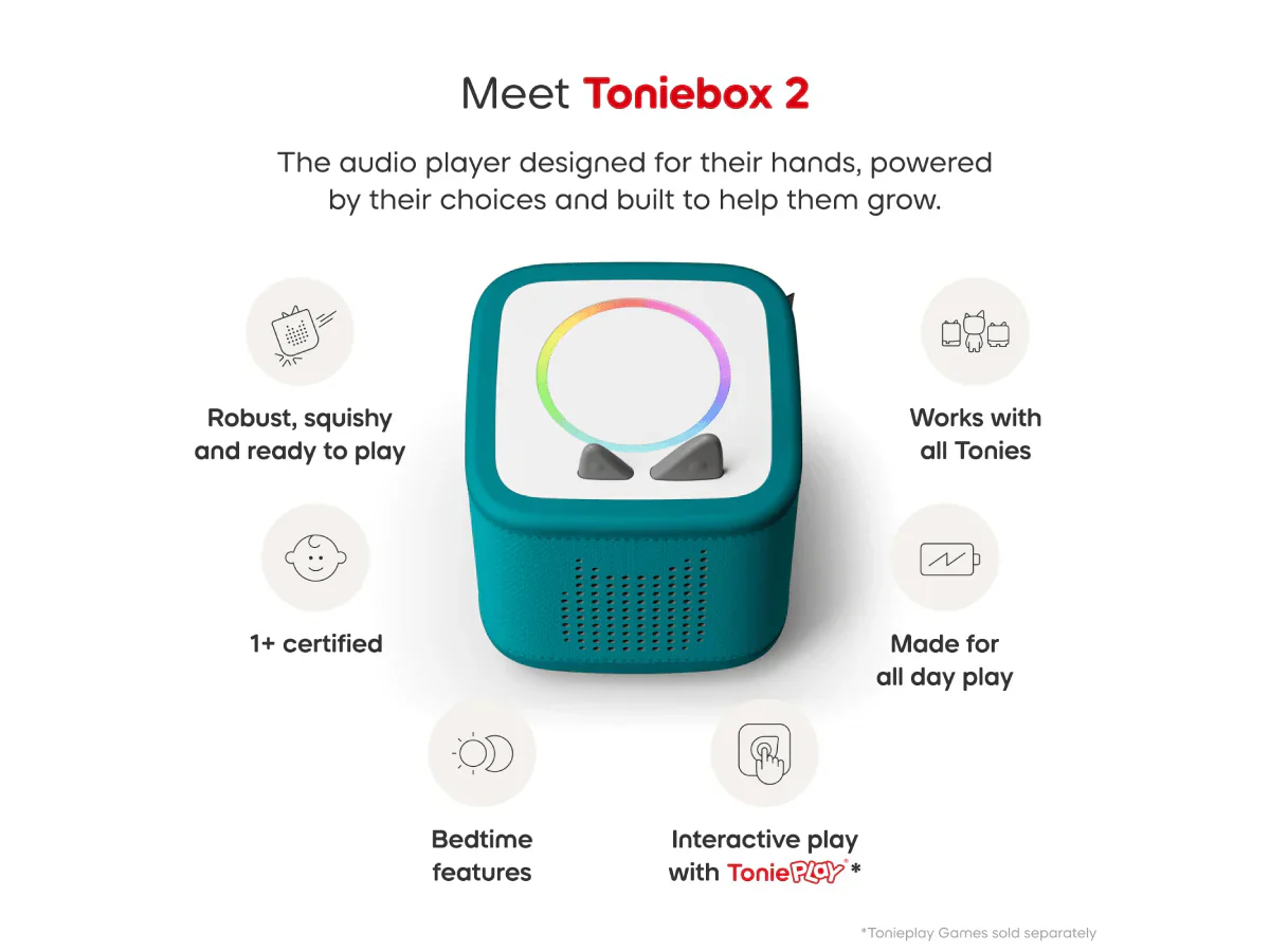 TONIES - TONIEBOX 2 TROPICAL TEAL STARTER SET CREATIVE TONIE - Image 5