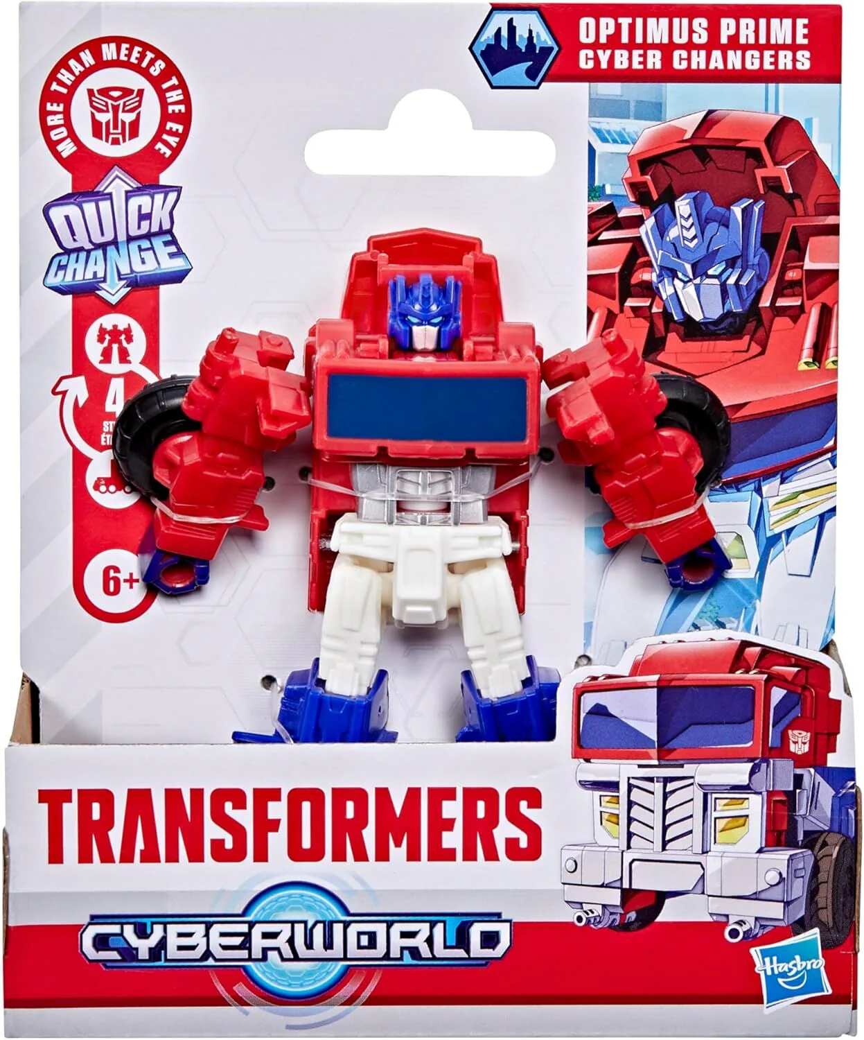 TRANSFORMERS CYBERWORLD CYBER CHANGERS - OPTIMUS PRIME