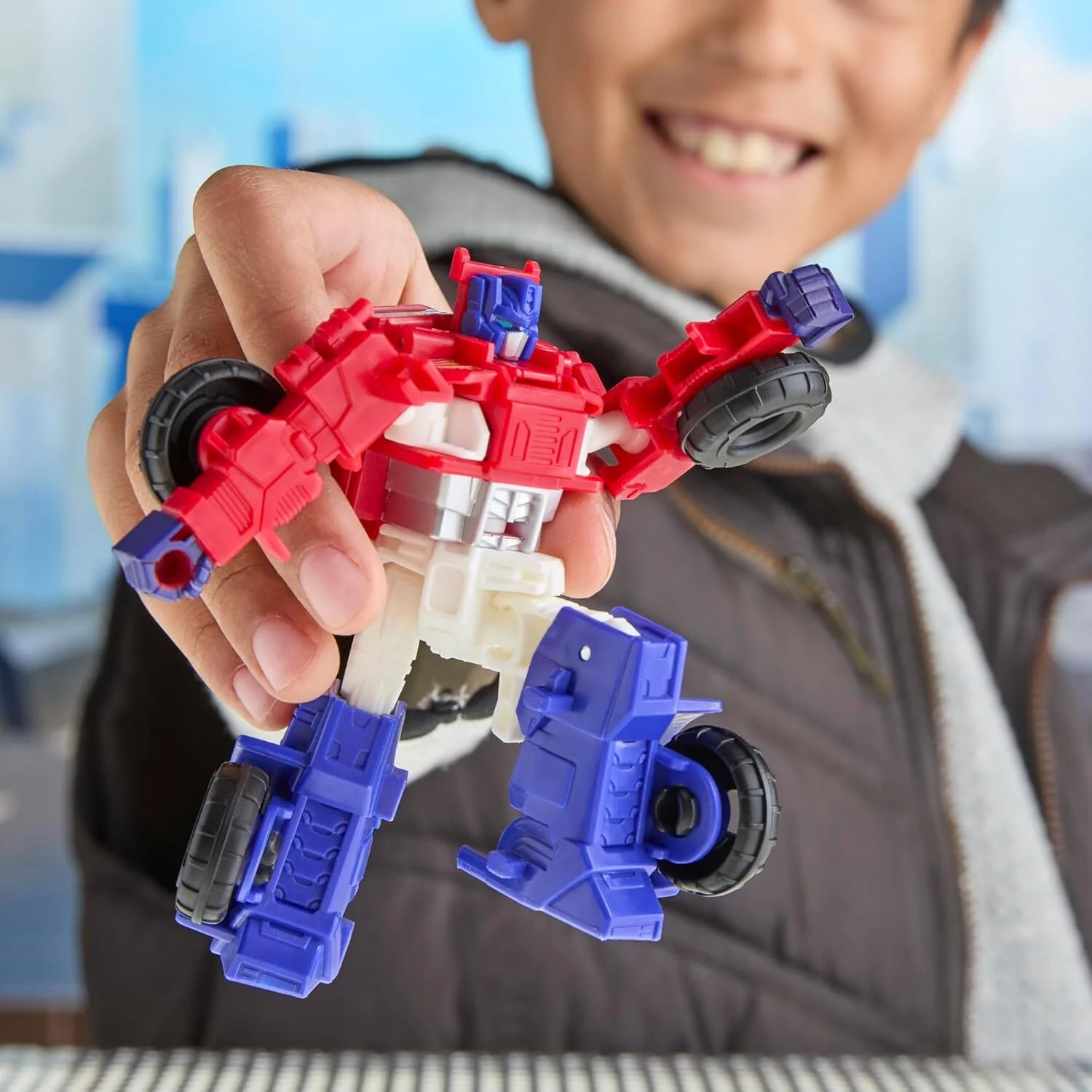 TRANSFORMERS CYBERWORLD CYBER CHANGERS - OPTIMUS PRIME - Image 3