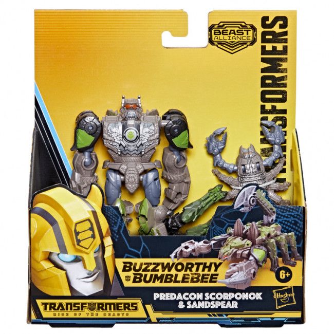 TRANSFORMERS - RISEOF THE BEASTS - BUZZWORTHY BUMBLEBEE - PREDACON SCORPONOK AND SANDSPEAR