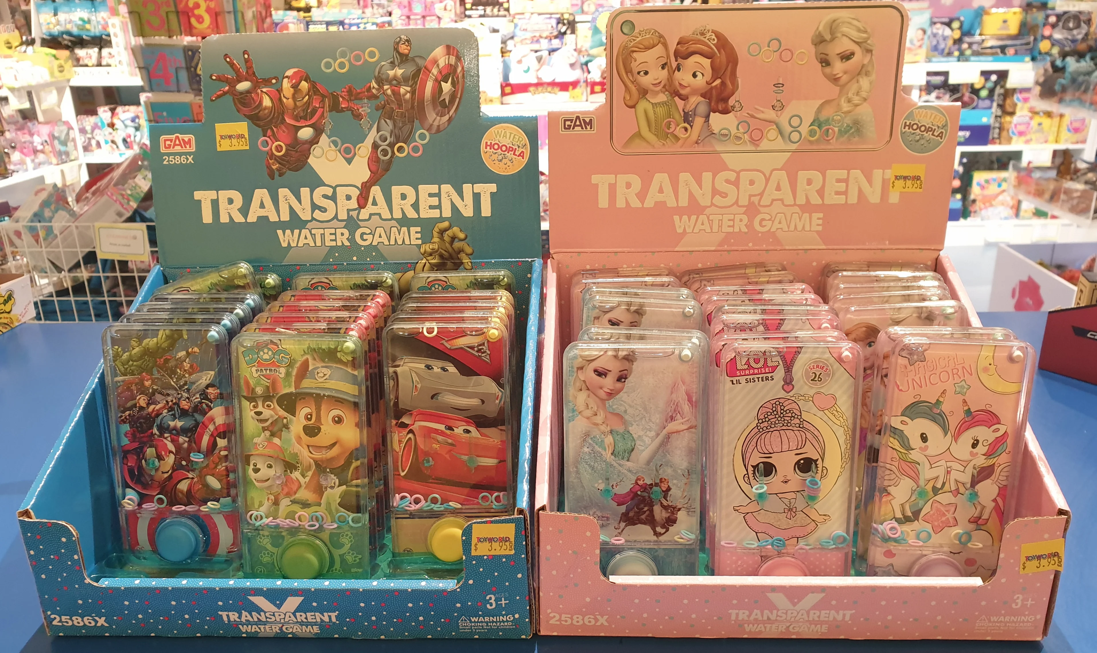 TRANSPARENT WATER GAME
