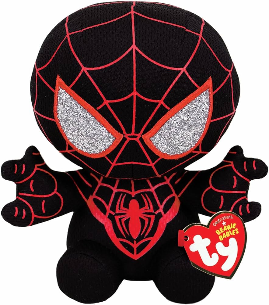 TY BEANIE BABIES - MARVEL - MILES MORALES SPIDERMAN SOFT PLUSH