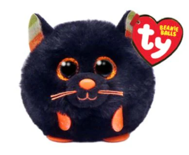 TY BEANIE BALLS - HALLOWEEN - 'MYSTIC' BLACK CAT