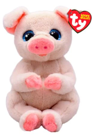 TY BEANIE BELLIES - 'PENELOPE' PINK & WHITE PIG REGULAR