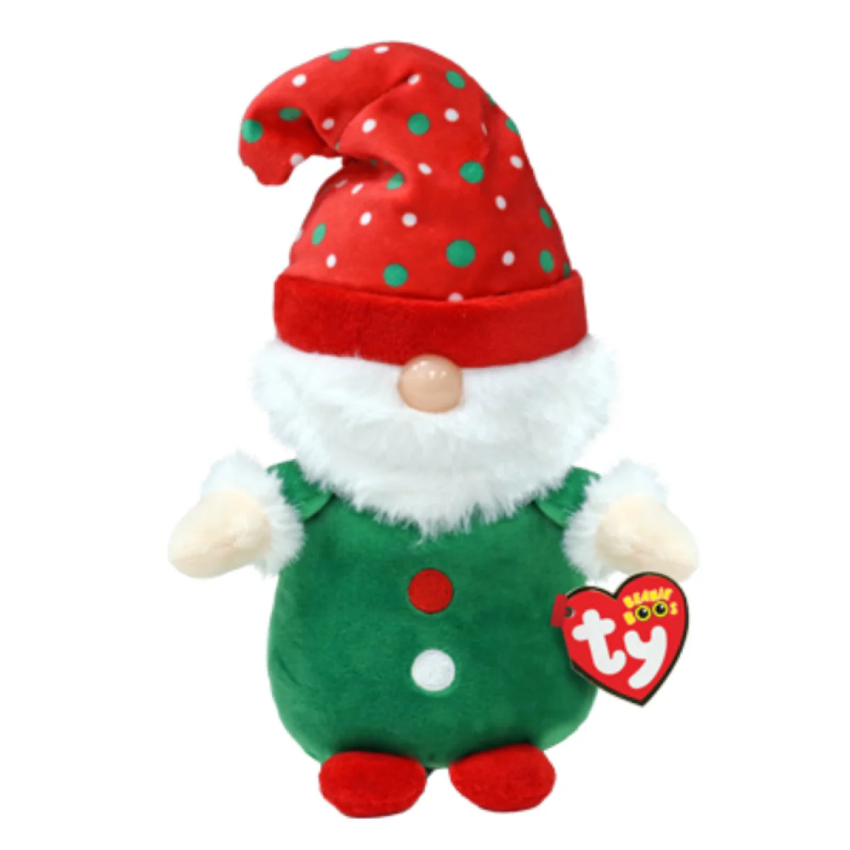 TY BEANIE BOO - CHRISTMAS - GNOLAN GREEN GNOME REGULAR