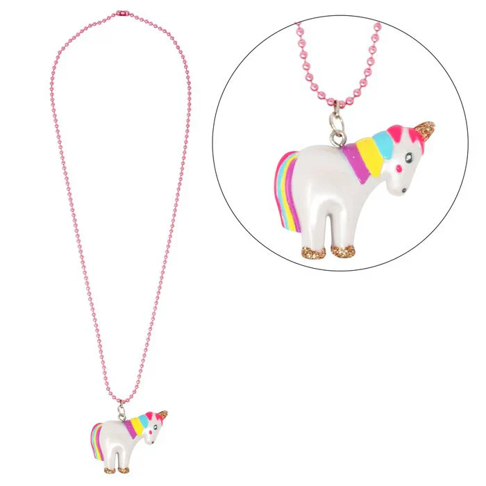 PINK POPPY - UNICORN BALL CHAIN NECKLACE