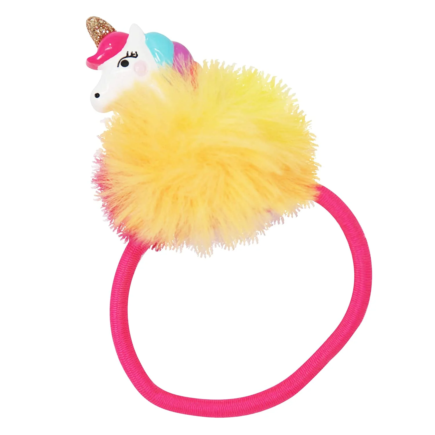 UNICORN POM POM HAIR TIE