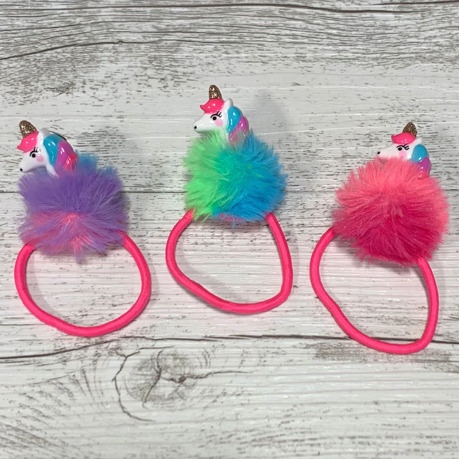 UNICORN POM POM HAIR TIE - Image 2