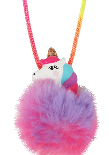 UNICORN POM POM NECKLACE