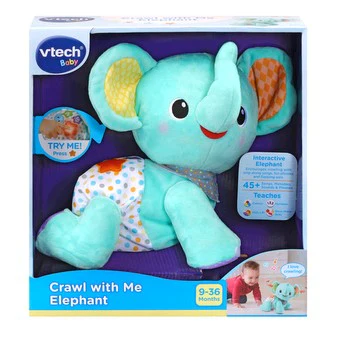 VTECH CRAWL W/ME ELEPHANT - BLUE