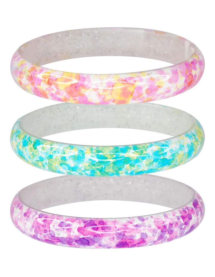 PINK POPPY WATER COLOUR BANGLE