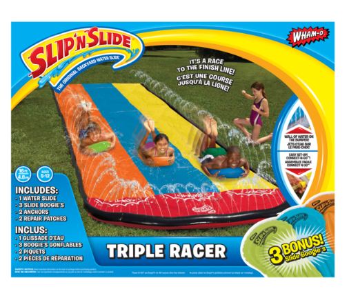 WHAM-O SLIP N SLIDE TRIPLE RACER WITH BOOGIE