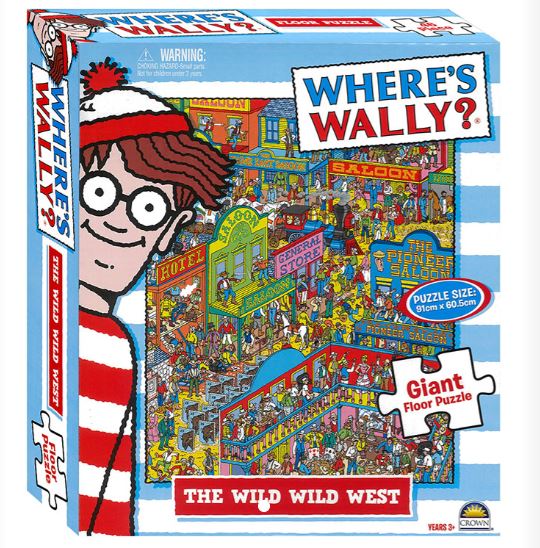 WHERE'S WALLY THE WILD WILD WEST FLOOR PUZZLE