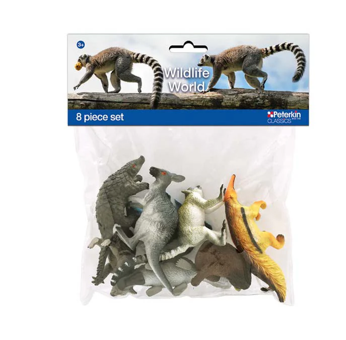 WILDLIFE WORLD 8PC FIG