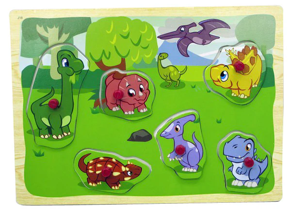 FIRST LEARNING WOODEN PIN PUZZLE ASSORTMENT - Image 2