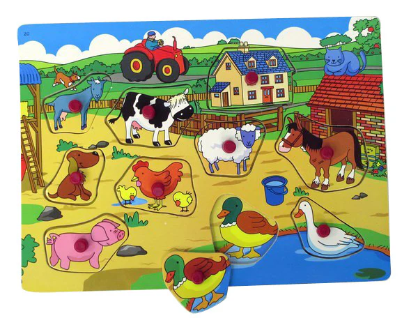 FIRST LEARNING WOODEN PIN PUZZLE ASSORTMENT - Image 3