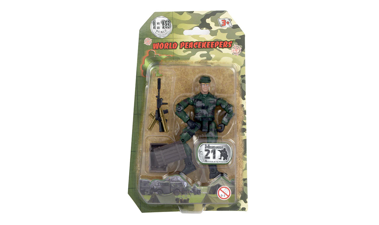 WORLD PEACE KEEPERS SINGLE MILITARY FIGURE 1:18 - Image 2